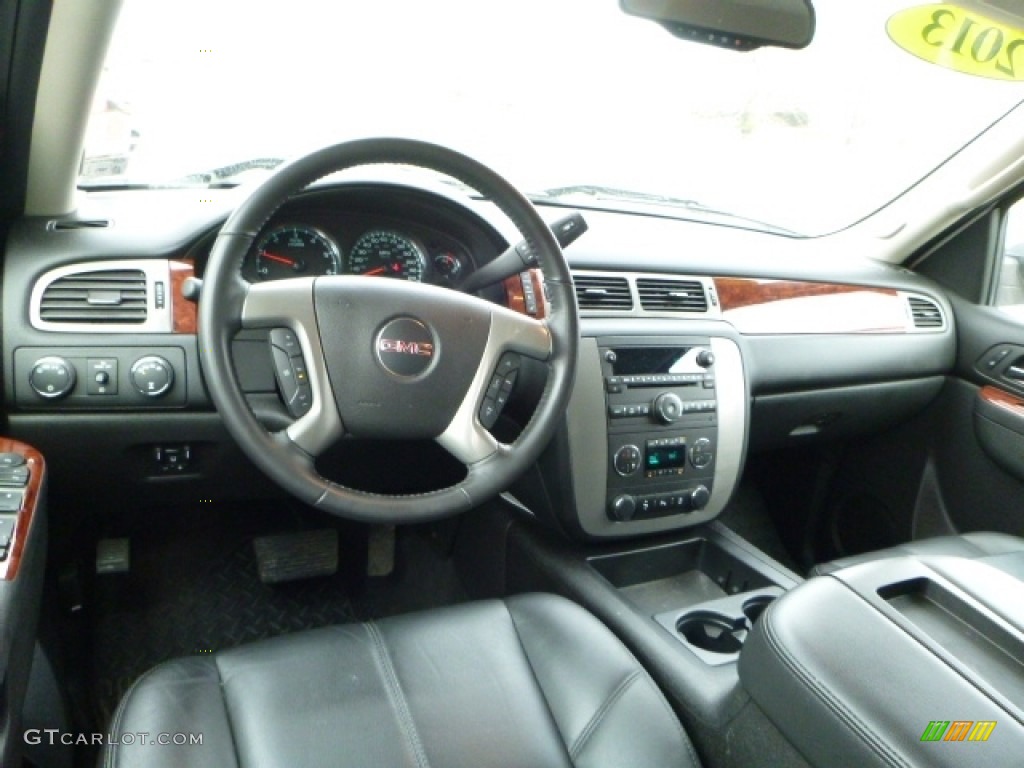 2013 Sierra 1500 SLT Crew Cab 4x4 - White Diamond Tricoat / Ebony photo #6