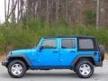 2016 Hydro Blue Pearl Jeep Wrangler Unlimited Sport 4x4  photo #1