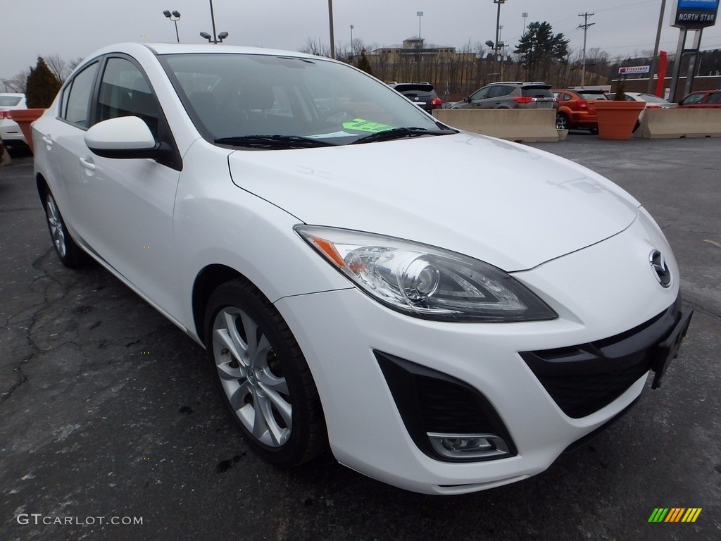 2011 MAZDA3 s Sport 4 Door - Crystal White Pearl Mica / Black photo #10