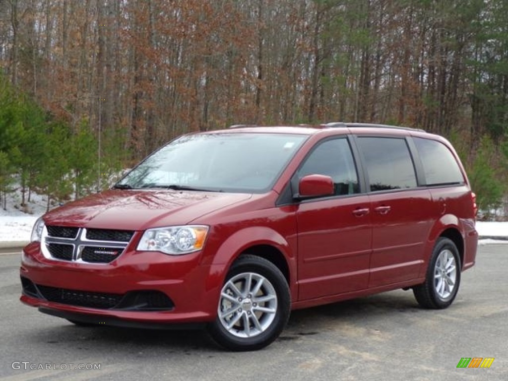 2016 Grand Caravan SXT - Deep Cherry Red Crystal Pearl / Black/Light Graystone photo #2