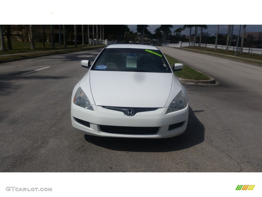 2003 Accord LX Coupe - Taffeta White / Ivory photo #8