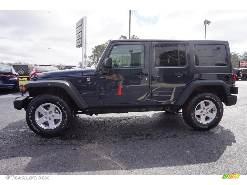 2016 Wrangler Unlimited Sport 4x4 - Rhino / Black photo #4