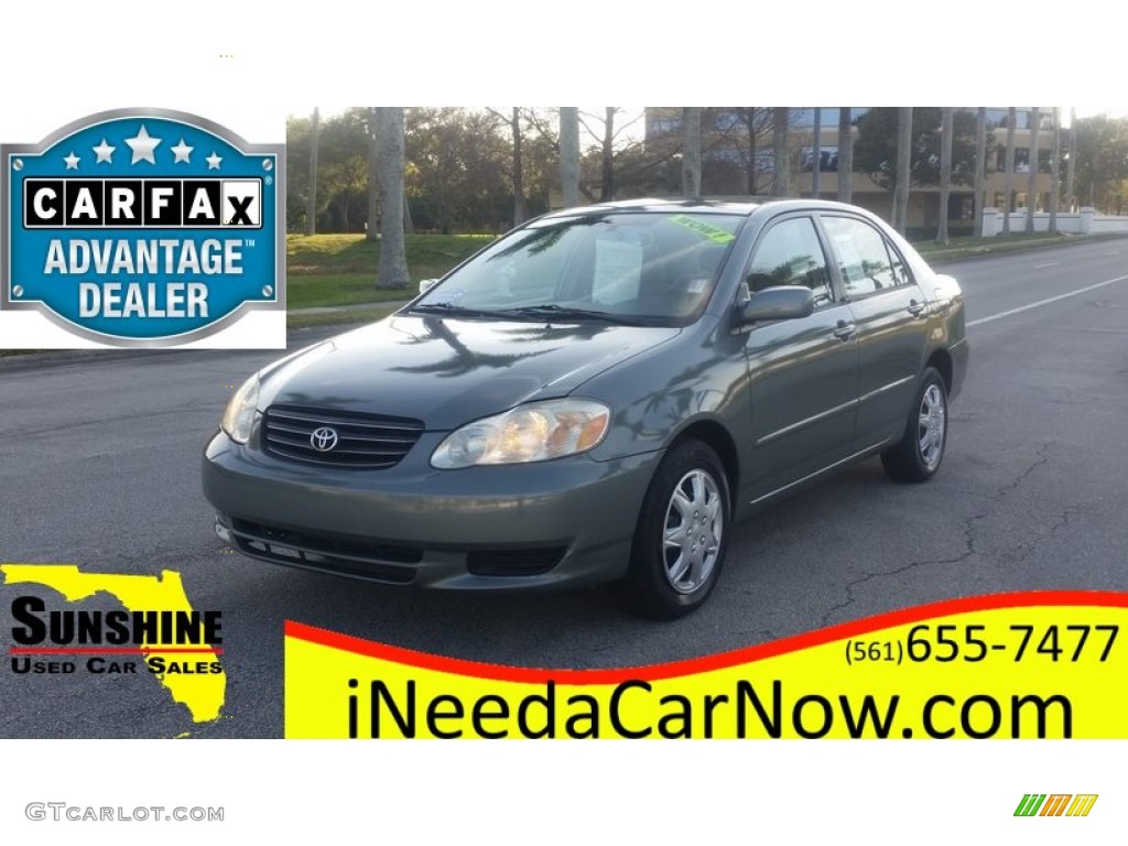 2003 Corolla CE - Charcoal Gray Metallic / Light Gray photo #1