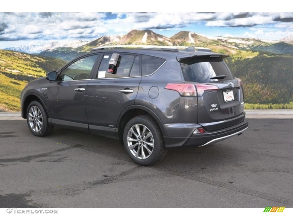 2016 Magnetic Gray Metallic Toyota Rav4 Limited Hybrid Awd 2016 Rav4 Limited Hybrid Awd Magnetic Gray Metallic Black Photo 3