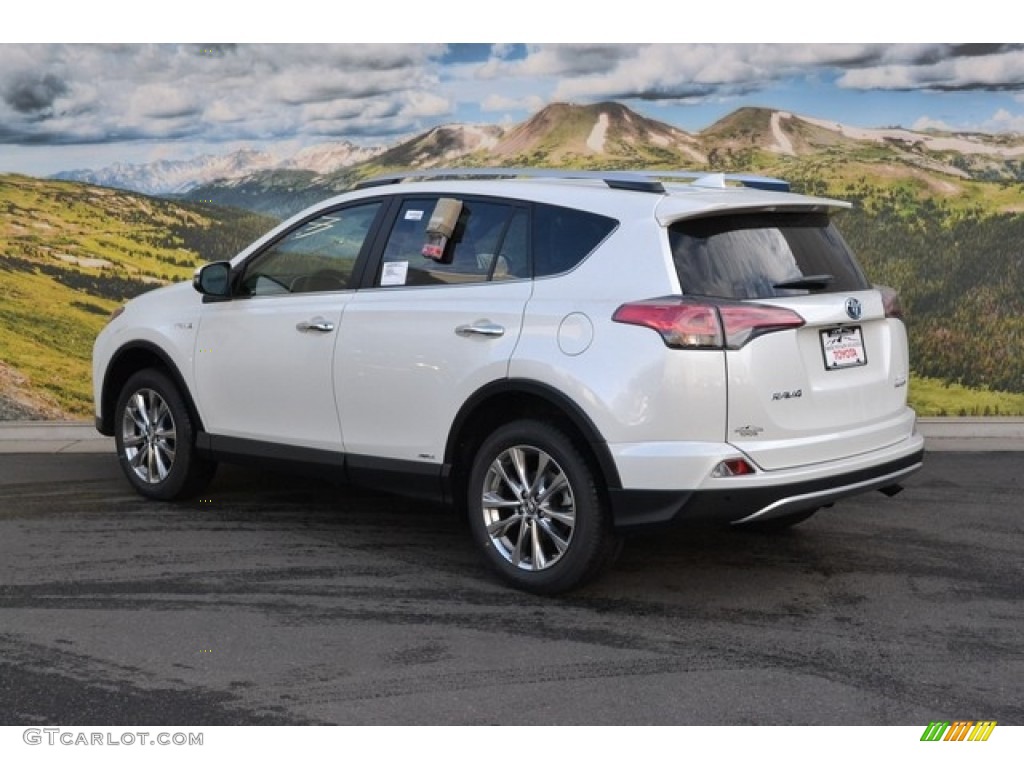 2016 Blizzard Pearl Toyota Rav4 Limited Hybrid Awd 111280358 Photo 2016 Rav4 Limited Hybrid Awd Blizzard Pearl Cinnamon Photo 3