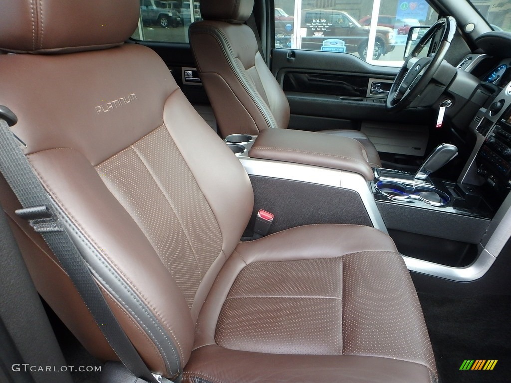 2012 F150 Platinum SuperCrew 4x4 - Golden Bronze Metallic / Platinum Sienna Brown/Black Leather photo #10