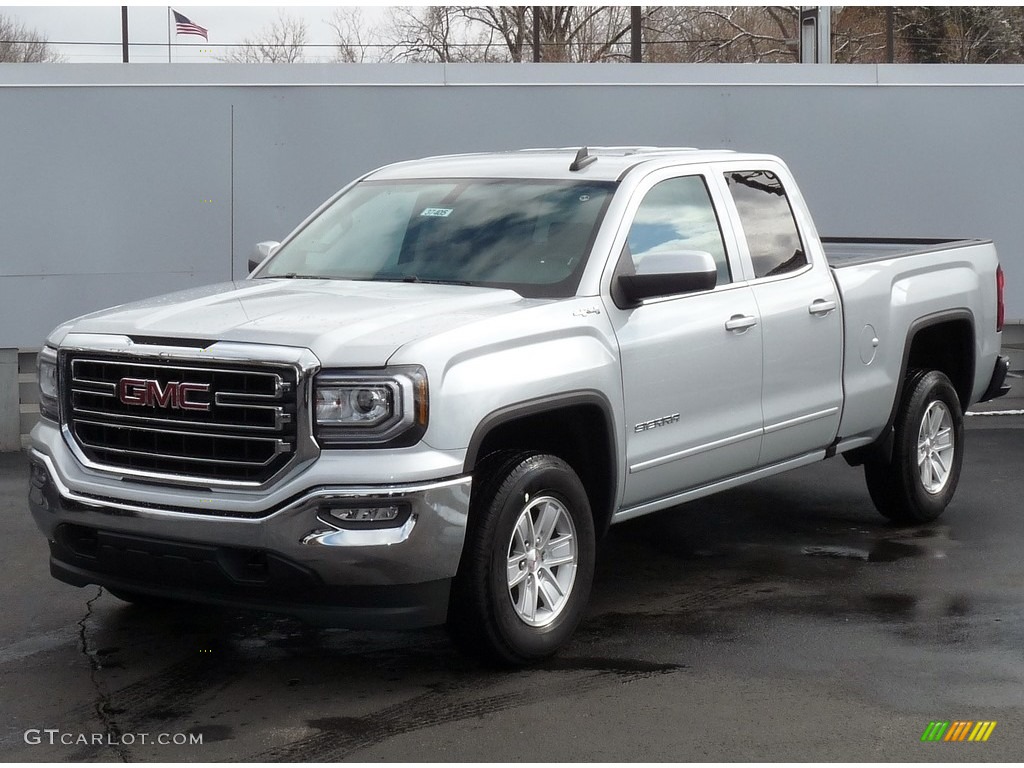 2016 Sierra 1500 SLE Double Cab 4WD - Quicksilver Metallic / Jet Black photo #1