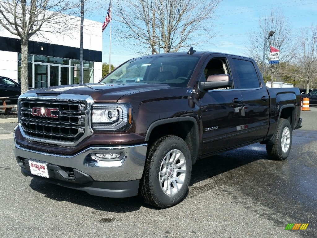 2016 Sierra 1500 SLE Crew Cab 4WD - Mahogany Metallic / Jet Black photo #1