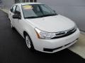 2009 White Suede Ford Focus SE Sedan  photo #12