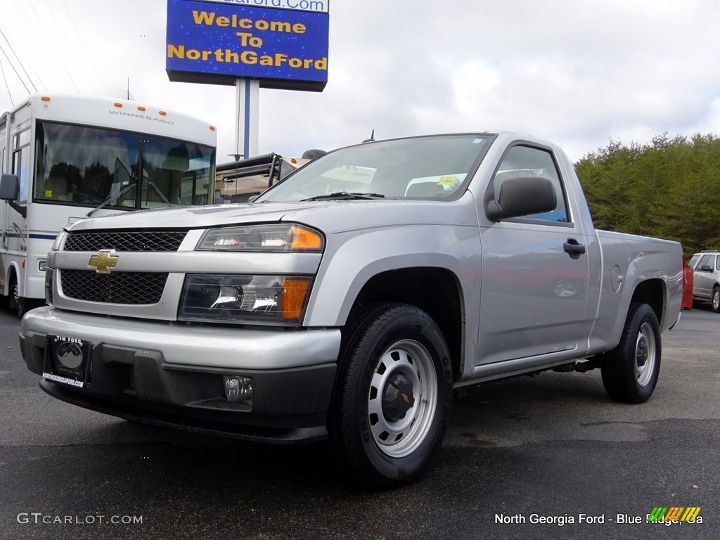 2012 Colorado Work Truck Regular Cab - Sheer Silver Metallic / Ebony photo #1