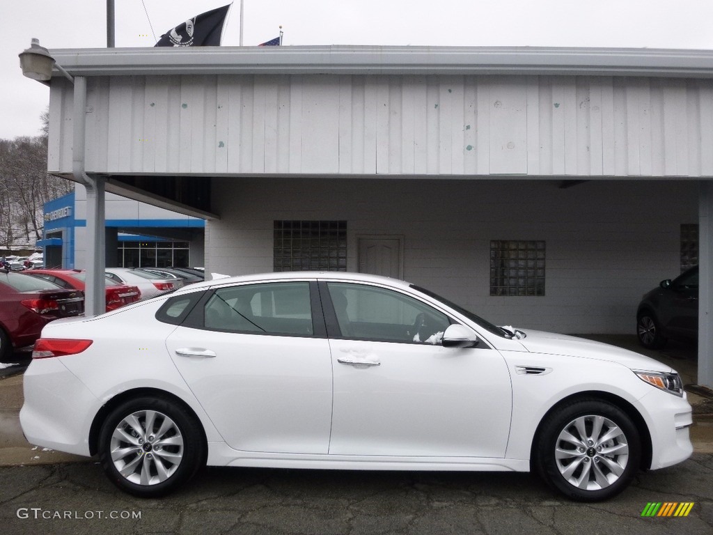 2016 Optima EX - Snow White Pearl / Beige photo #1