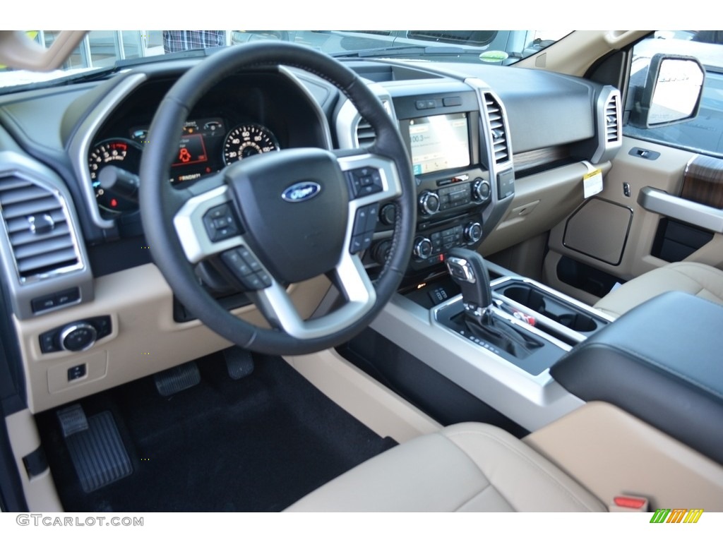 2016 F150 Lariat SuperCrew 4x4 - Oxford White / Medium Light Camel photo #8