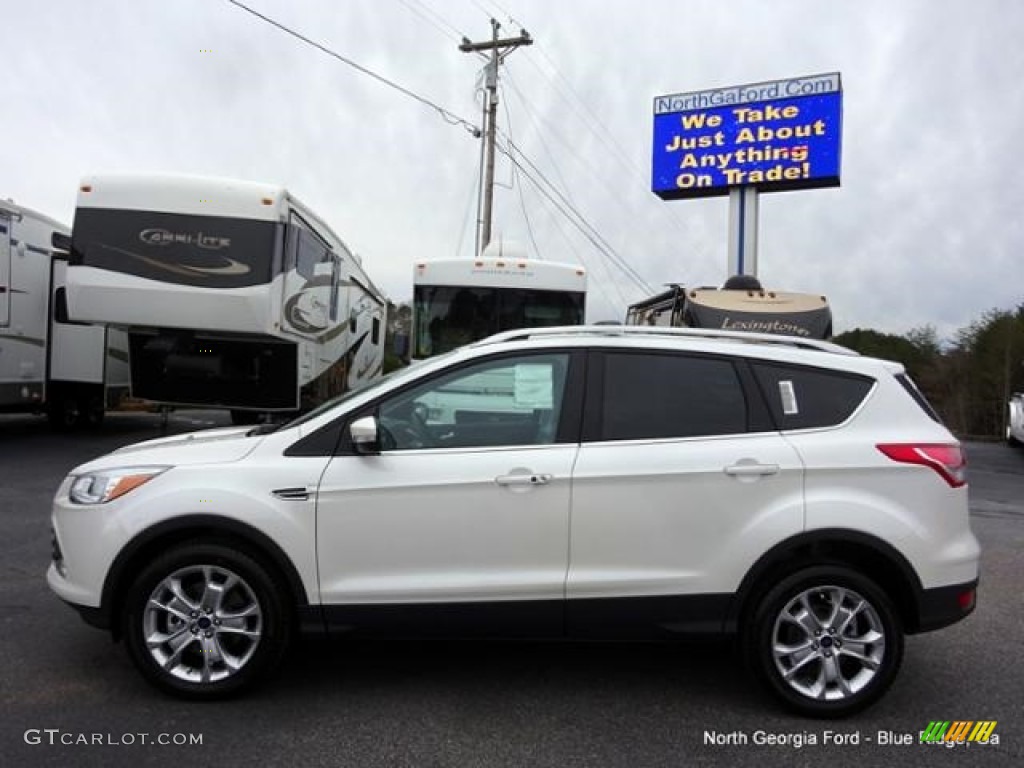 2016 Escape Titanium 4WD - White Platinum Metallic / Charcoal Black photo #2