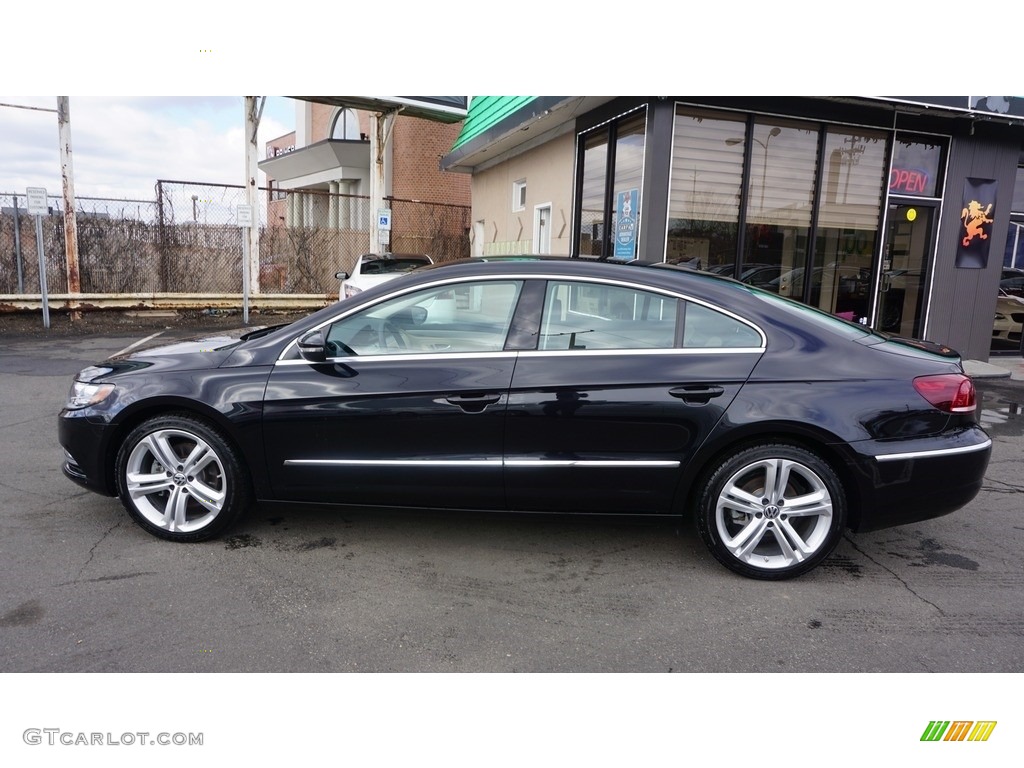 2013 CC Sport Plus - Deep Black Metallic / Desert Beige/Black photo #6