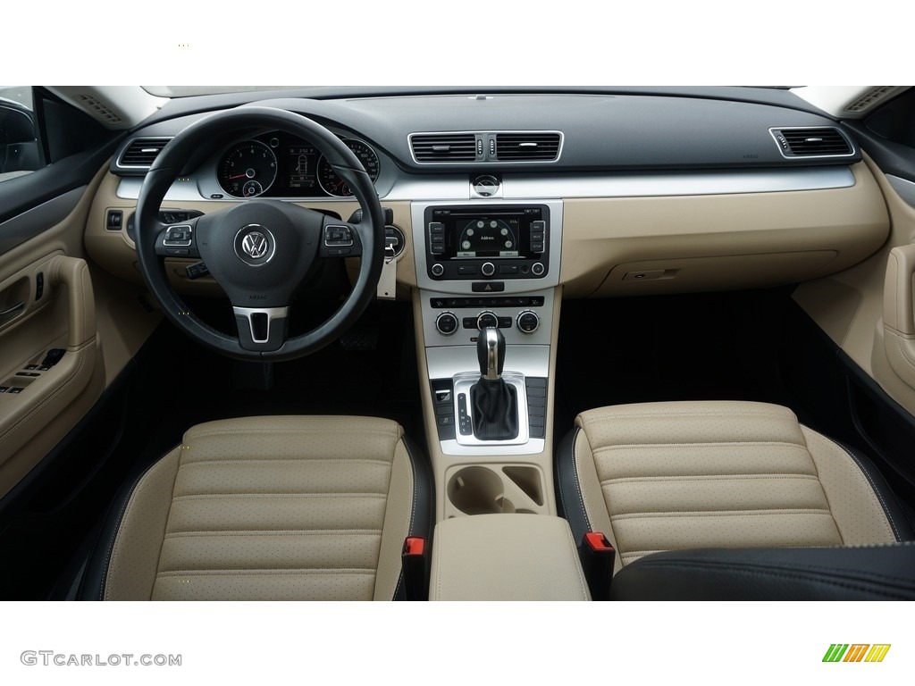 2013 CC Sport Plus - Deep Black Metallic / Desert Beige/Black photo #13