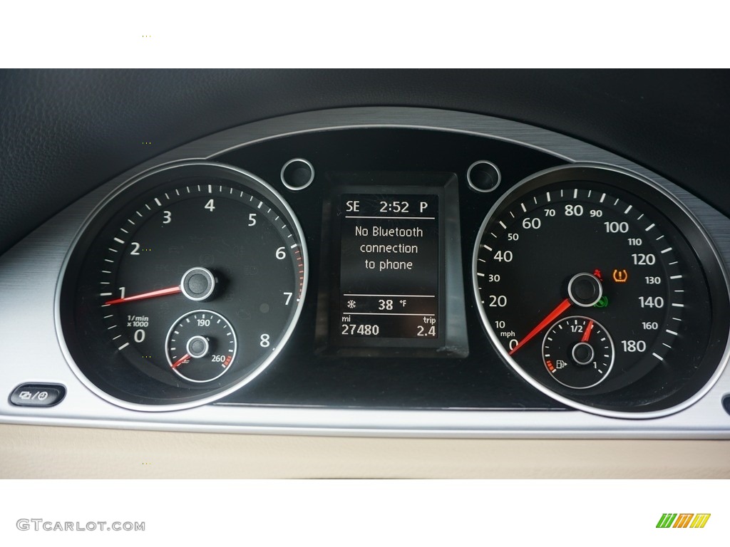 2013 CC Sport Plus - Deep Black Metallic / Desert Beige/Black photo #18