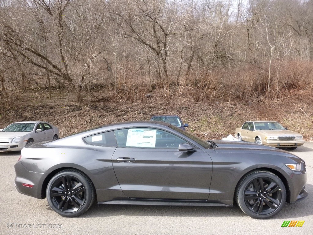 2016 Mustang EcoBoost Coupe - Magnetic Metallic / Ebony photo #1