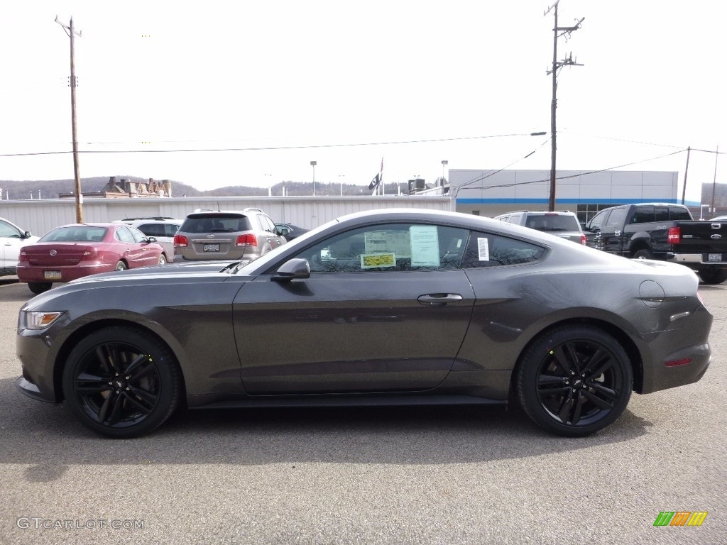 2016 Mustang EcoBoost Coupe - Magnetic Metallic / Ebony photo #5