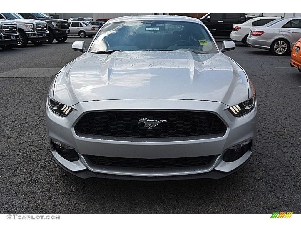 2016 Mustang EcoBoost Coupe - Ingot Silver Metallic / Ebony photo #4