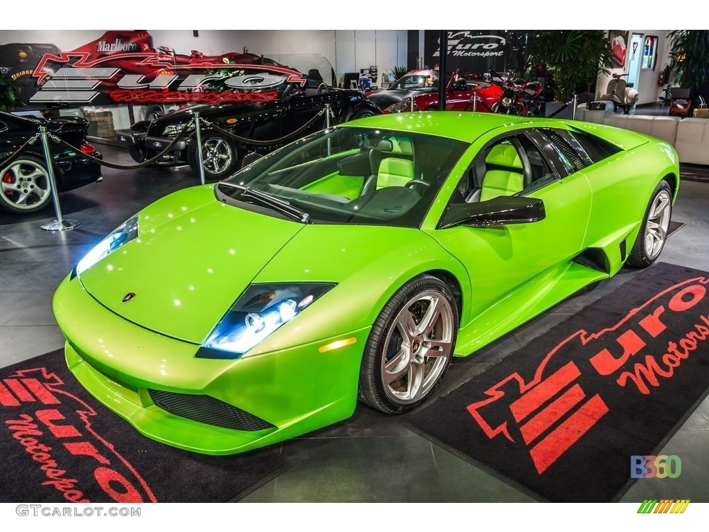2008 Murcielago LP640 Coupe - Verde Ithaca (Pearl Green) / Nero Perseus photo #5