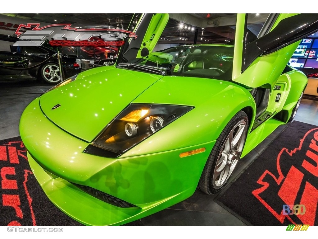 2008 Murcielago LP640 Coupe - Verde Ithaca (Pearl Green) / Nero Perseus photo #17