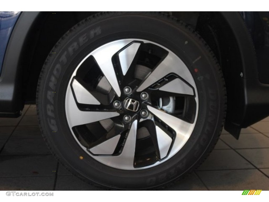 2016 CR-V Touring - Obsidian Blue Pearl / Gray photo #2