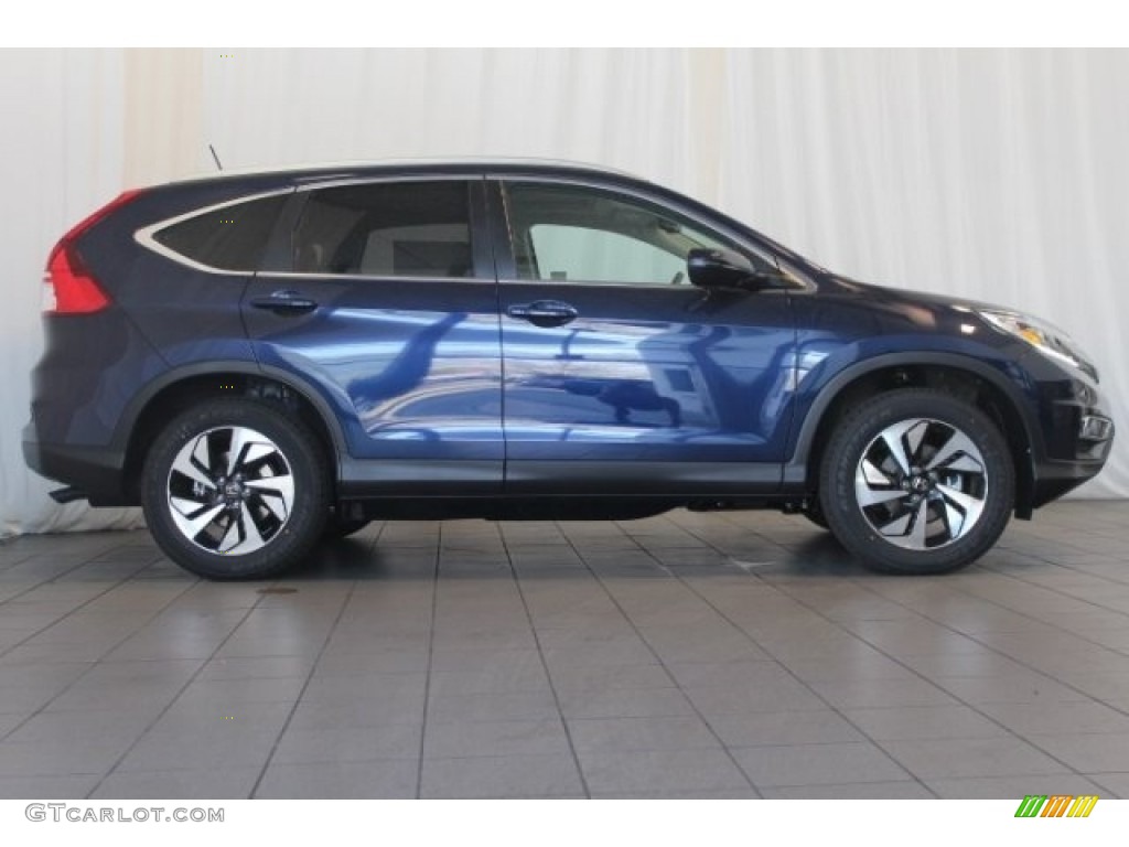 2016 CR-V Touring - Obsidian Blue Pearl / Gray photo #3
