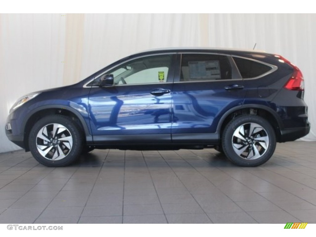 2016 CR-V Touring - Obsidian Blue Pearl / Gray photo #5