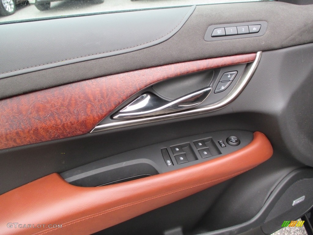 2016 Cadillac ATS 2.0T Performance AWD Sedan Kona Brown Door Panel Photo #111308045