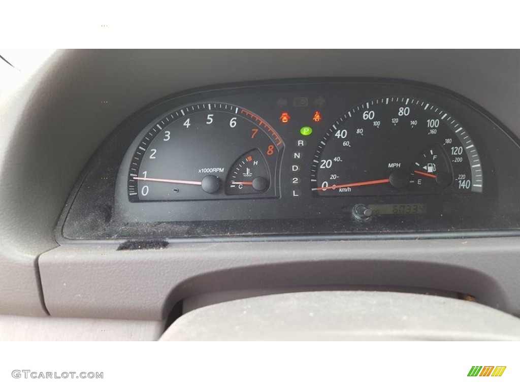 2003 Camry XLE - Lunar Mist Metallic / Stone photo #14