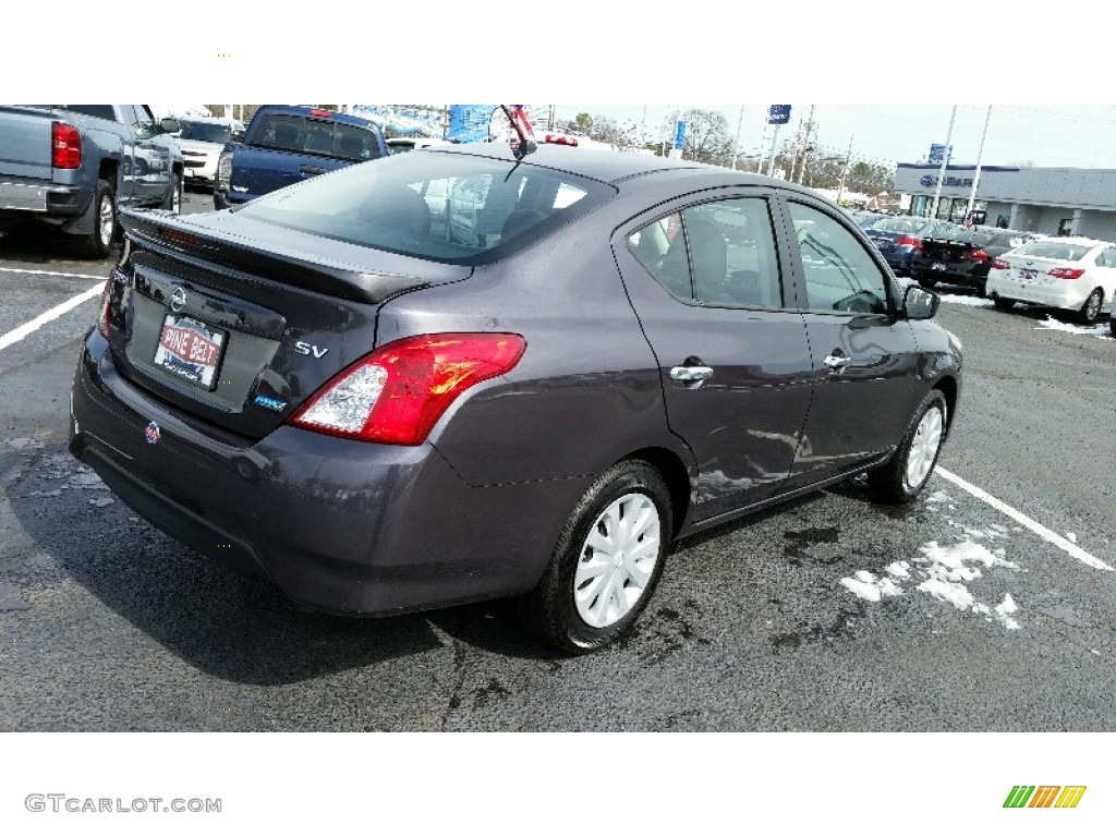 2015 Versa 1.6 SV Sedan - Amethyst Gray / Charcoal photo #7