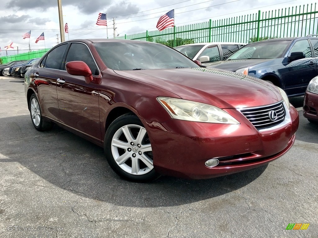 2007 ES 350 - Royal Ruby Red Metallic / Cashmere photo #1