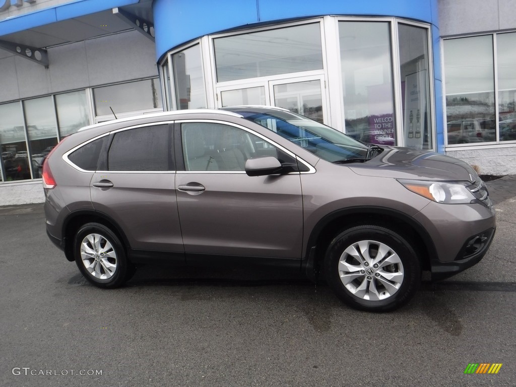 2014 CR-V EX-L AWD - Urban Titanium Metallic / Beige photo #2