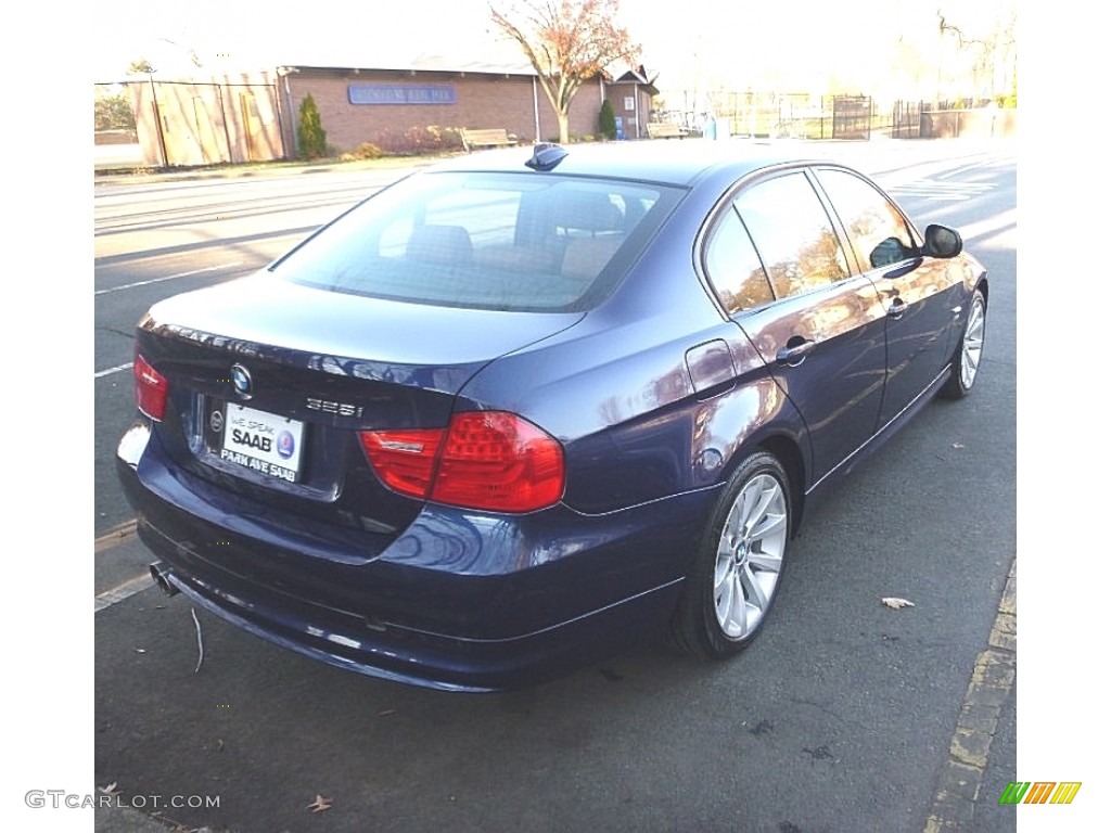 2011 3 Series 328i xDrive Sedan - Deep Sea Blue Metallic / Saddle Brown Dakota Leather photo #5