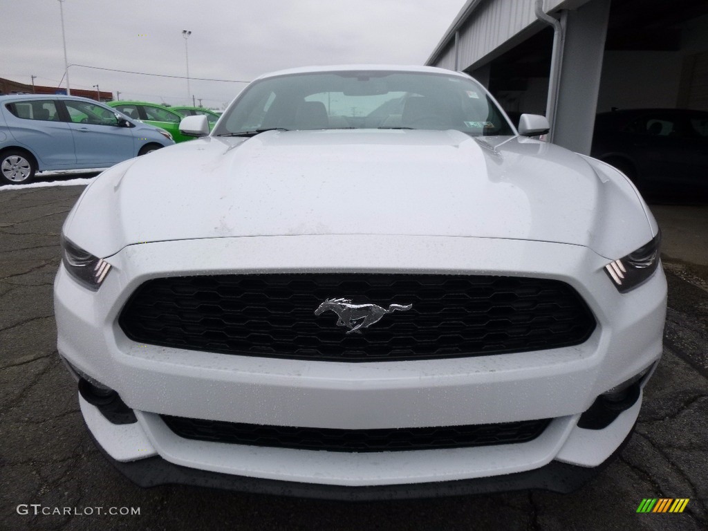 2016 Mustang EcoBoost Coupe - Oxford White / Dark Ceramic photo #7