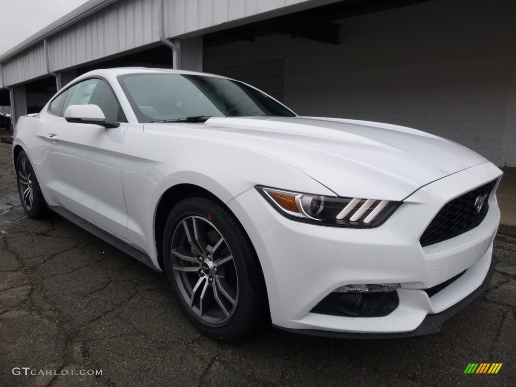 2016 Mustang EcoBoost Coupe - Oxford White / Dark Ceramic photo #8