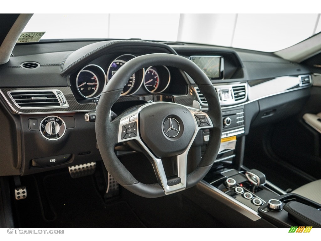 2016 Mercedes-Benz E 63 AMG 4Matic S Wagon Crystal Grey/Seashell Grey Dashboard Photo #111314195
