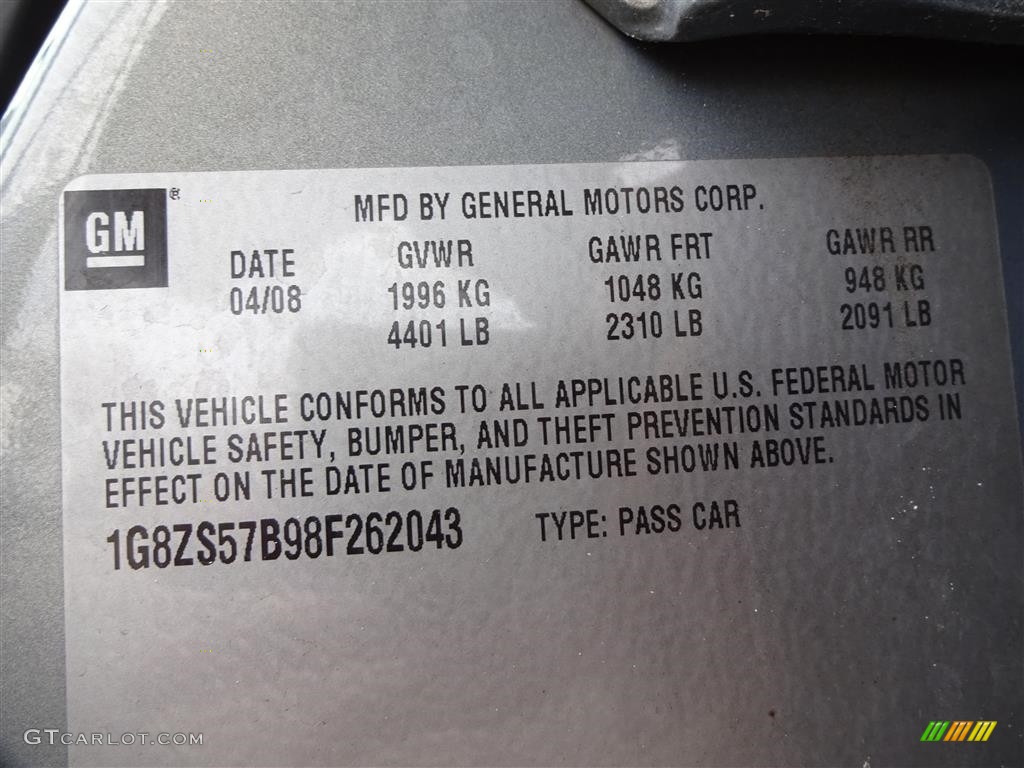 2008 Aura XE - Techno Gray / Gray photo #15