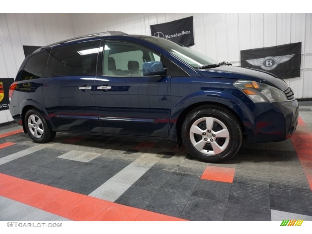 2007 Quest 3.5 S - Majestic Blue Metallic / Gray photo #6