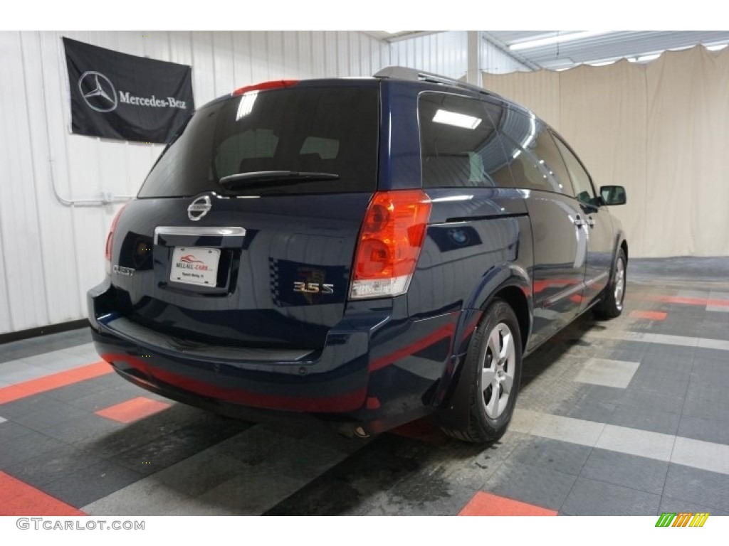 2007 Quest 3.5 S - Majestic Blue Metallic / Gray photo #8