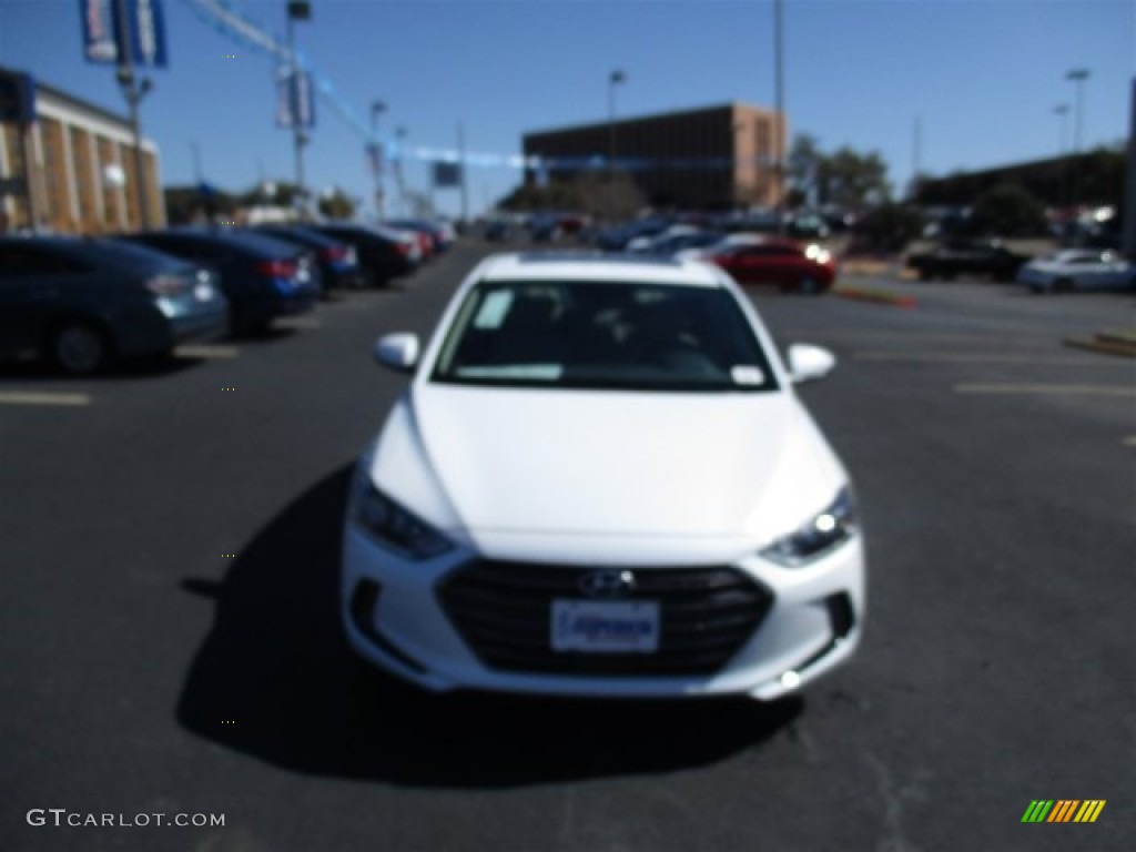 2017 Elantra Limited - White / Beige photo #2