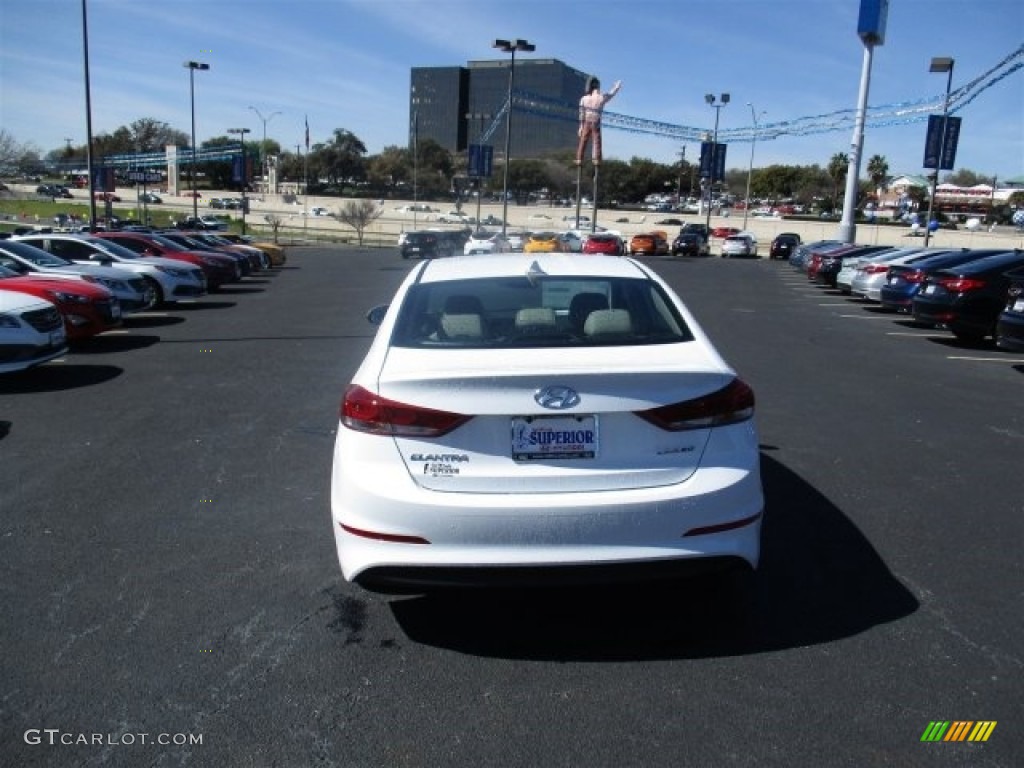 2017 Elantra Limited - White / Beige photo #5