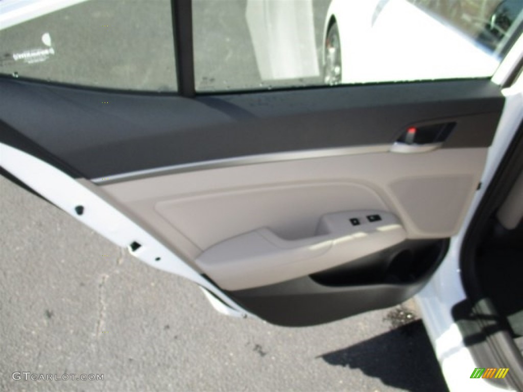 2017 Elantra Limited - White / Beige photo #17