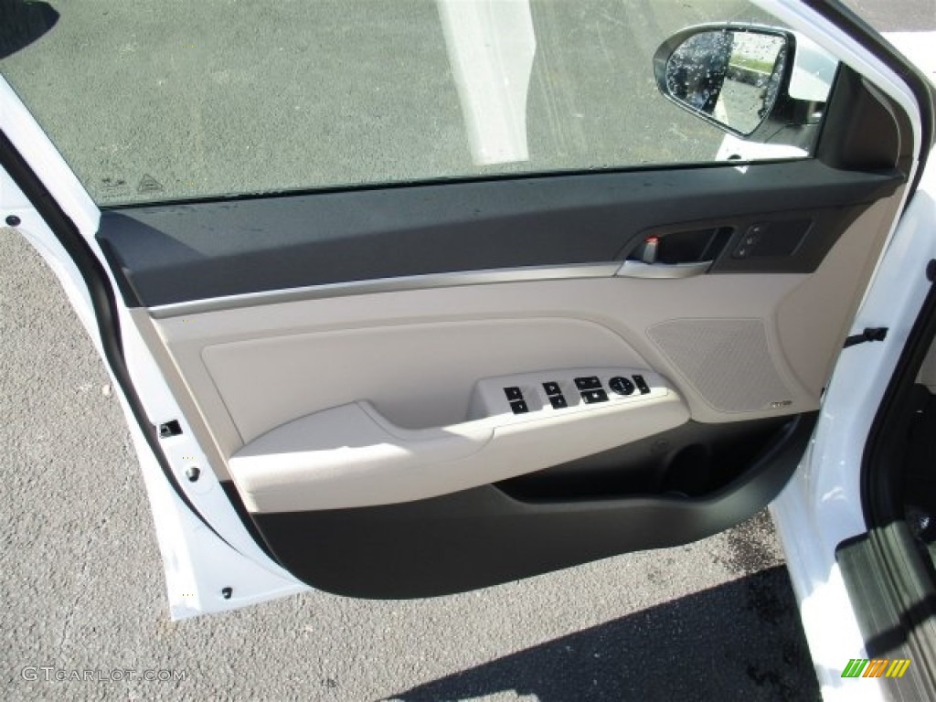 2017 Elantra Limited - White / Beige photo #18