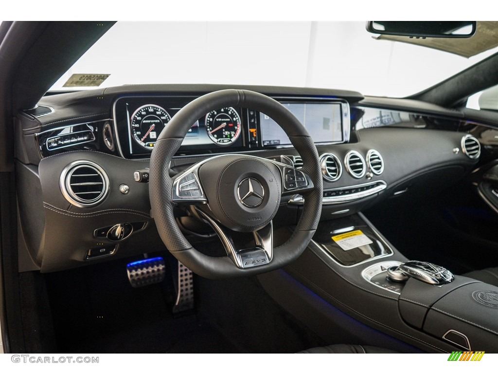 designo Black Interior 2016 Mercedes-Benz S 63 AMG 4Matic Coupe Photo #111319523