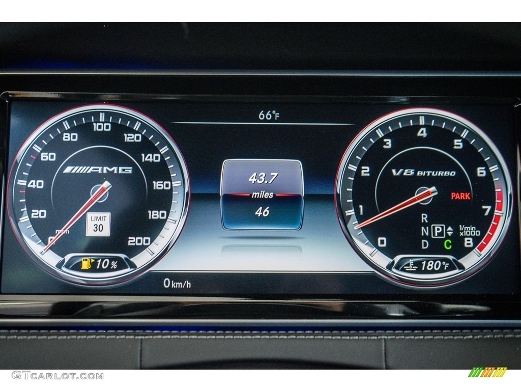 2016 Mercedes-Benz S 63 AMG 4Matic Coupe Gauges Photo #111319602
