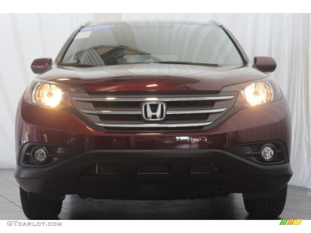 2014 CR-V EX-L - Basque Red Pearl II / Gray photo #4