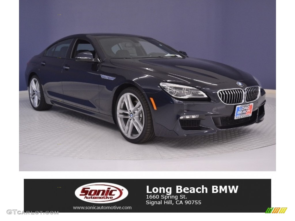 2016 6 Series 640i Gran Coupe - Carbon Black Metallic / Black photo #1