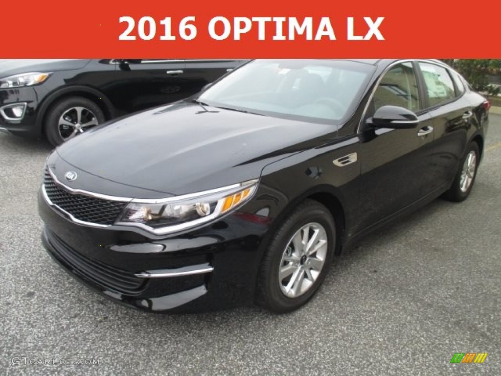 2016 Optima LX - Ebony Black / Black photo #1