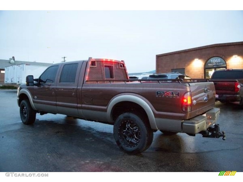 2011 F350 Super Duty XLT Crew Cab 4x4 - Golden Bronze Metallic / Adobe photo #3